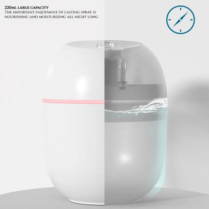 Portable 220ml H2o Mini Cup Spray Mist humidifier Double Wet Aroma Essential Oil Diffuser Car usb air humidifier