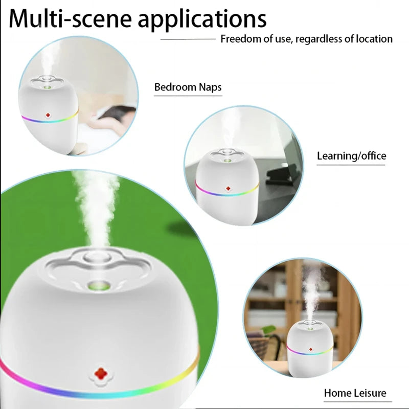 220ml Portable H2o Mini Cup Spray Mist humidifier Wet Aroma Essential Oil Diffuser Car Mute Hydrating Air Atomization Humidifie